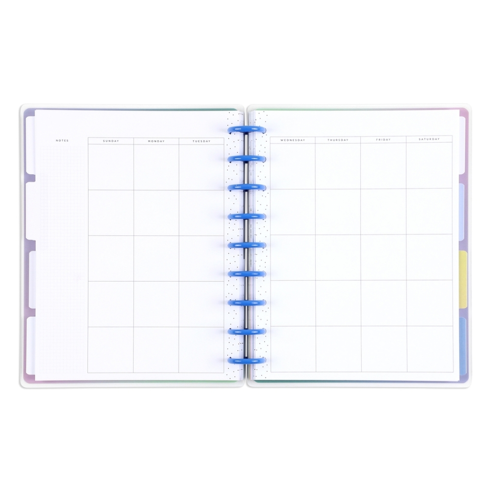 Floral Radiate Notebook with Blue Binding - Picture 3 of 6